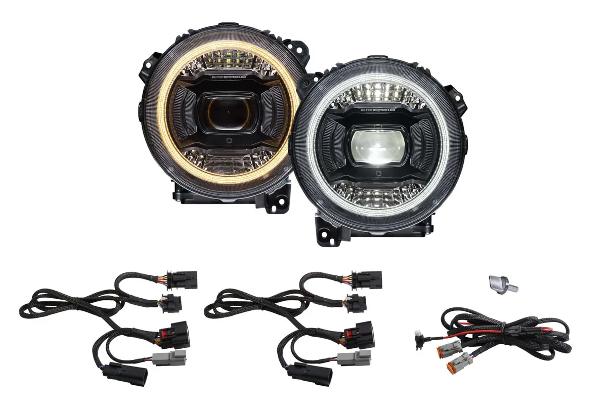 Diode Dynamics Elite LED Headlamps for 2018+ Jeep JL Wrangler and 2020+ Jeep Gladiator product image
