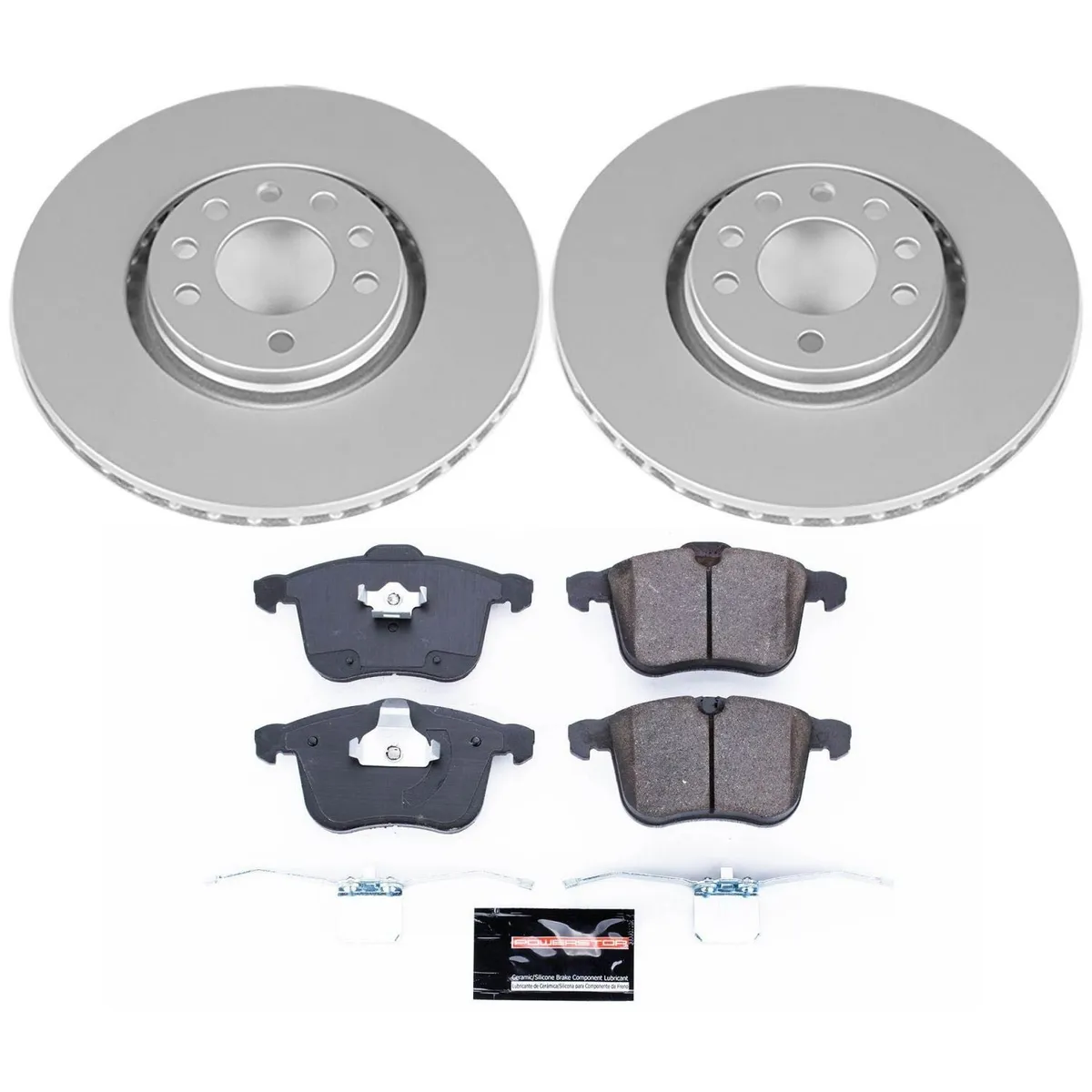 Z23 Sport Geomet Coated Rotor Kit For European Vehicles: Genuine Geomet Fully Coated Rotors; Carbon-Fiber Ceramic Pads W/Hardware product image