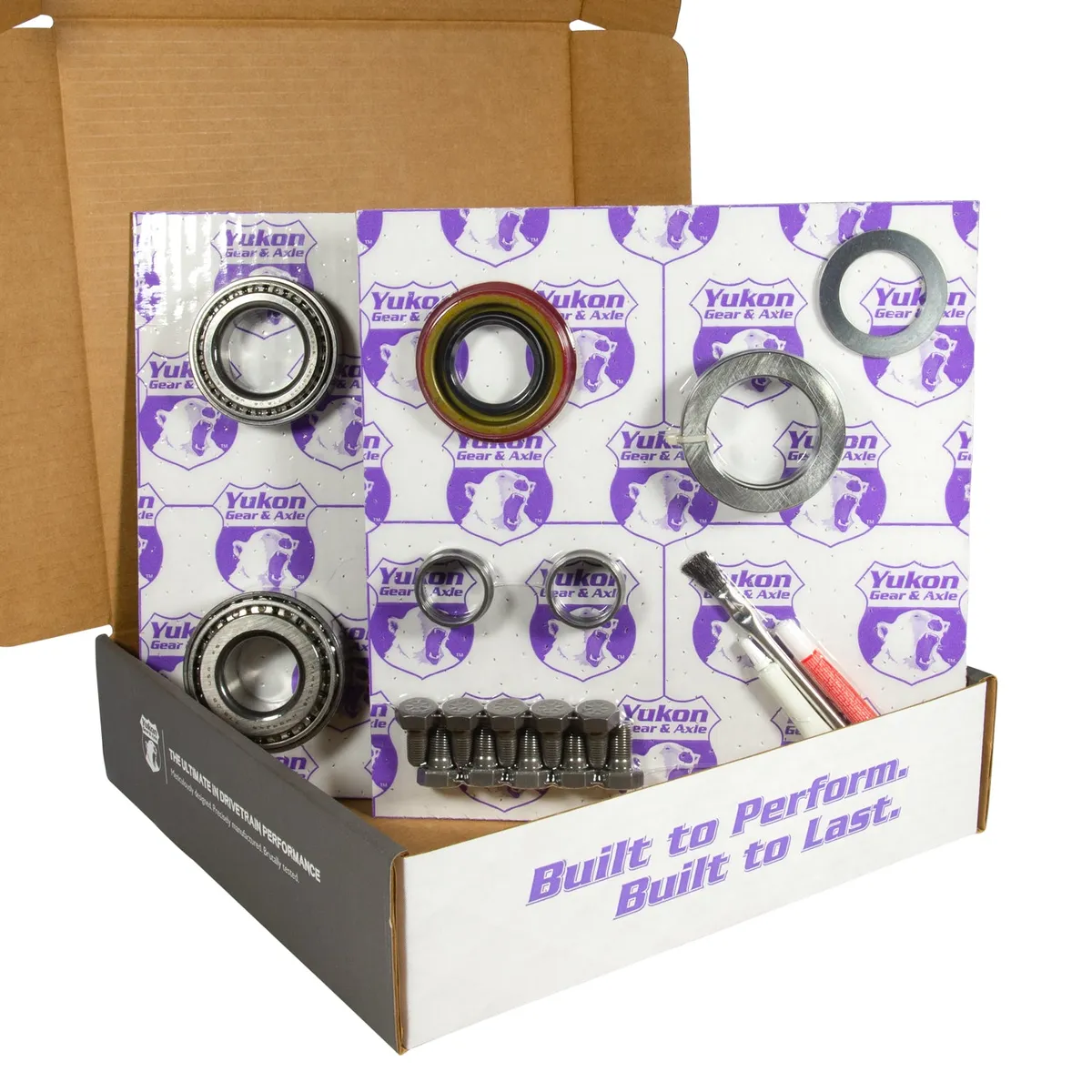 7.5/7.625 GM 4.11 Rear Ring & Pinion Install Kit 28 Spline Posi Axle Bearings 7.5 Inch / 7.625 Inch GM 4.11 Rear R&P Gear/ Install Kit Package W/ 28 Spline Posi & Ak 1563 Axle Bearings 2.25 Inch OD Yukon Gear product image