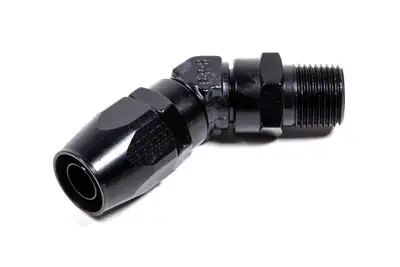 Fragola Performance Systems #10 45 Deg x 1/2 MPT Hose End Black