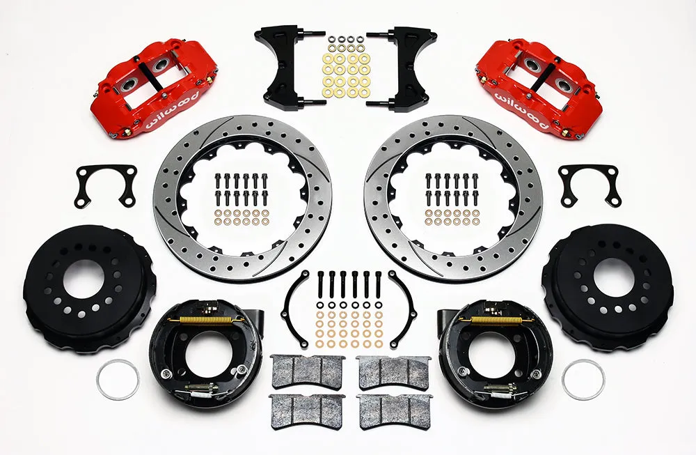 Wilwood FNSL4R Rear P-Brk Kit 12.88in Drill Polish Big Ford Old Style 2.36in Offset product image