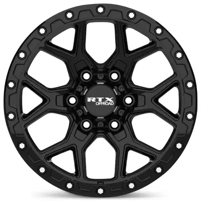 RTX Wheels Storm - Gloss Black with Milled Rivets - 17x8.5 / 20 / 6x139.7 - 106.1