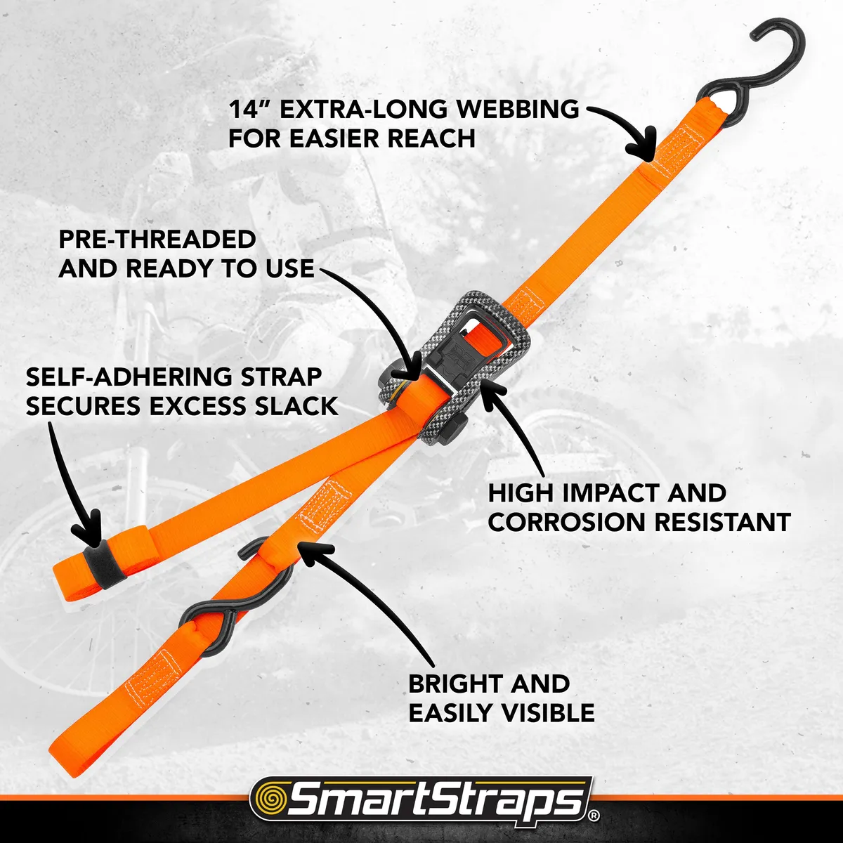 14ft 3000lb Camox Ratchet Tie Down 4 pk Camo product image