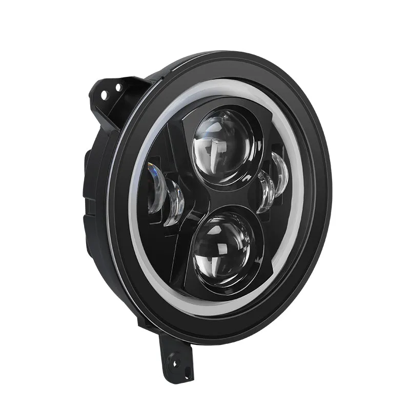 Upgrade 9'' Jeep Halo Headlights & Fog Lights with DRL for 2018-Later Jeep Wrangler JL & Gladiator JT product image