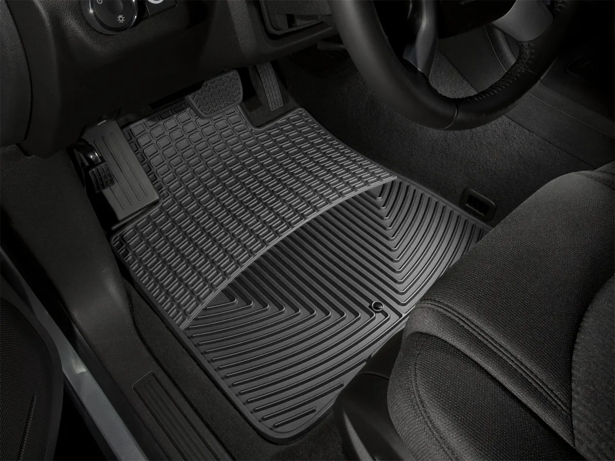 Weathertech 2007 + Buick Enclave Black Front Rubber Mats / 2007 + Buick Enclave Black Front Rubber Mats / 2007 + GMC Acadia Black Front Rubber Mats