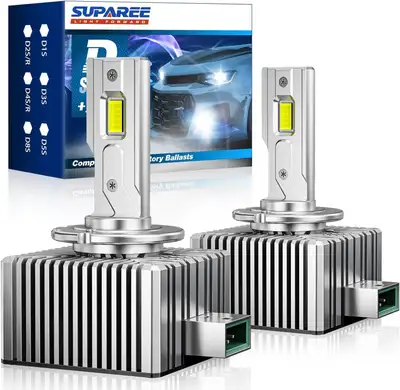 LED Factory Mart SUPAREE D3S D3R LED Headlight Bulbs with 150W 6500K Cool White