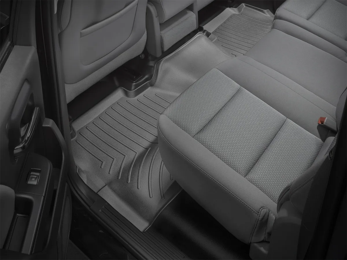 Black Rear FloorLiner Chevrolet Silverado GMC Sierra/Sierra Denali 2500/3500 1500 2014 2015 Fits with OEM Rear Under Seat Storage product image