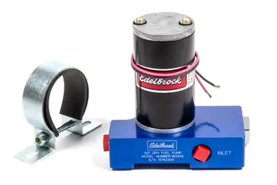 Edelbrock Fuel Pump, Electric, Quiet-Flo, Carbureted, 120gph, 3/8" In, 3/8" Out, 120 Gph, Blue