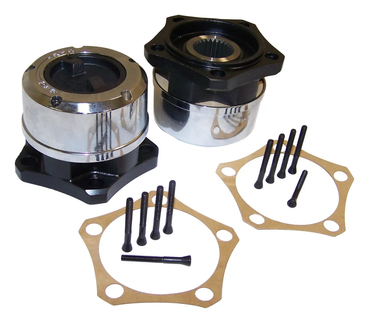 Crown Automotive Jeep Replacement 400526 Locking Hub Set for 81-86 CJs w/ 5-Bolt Flange Mounting, w/ 27 Spline Axle Shaft product image
