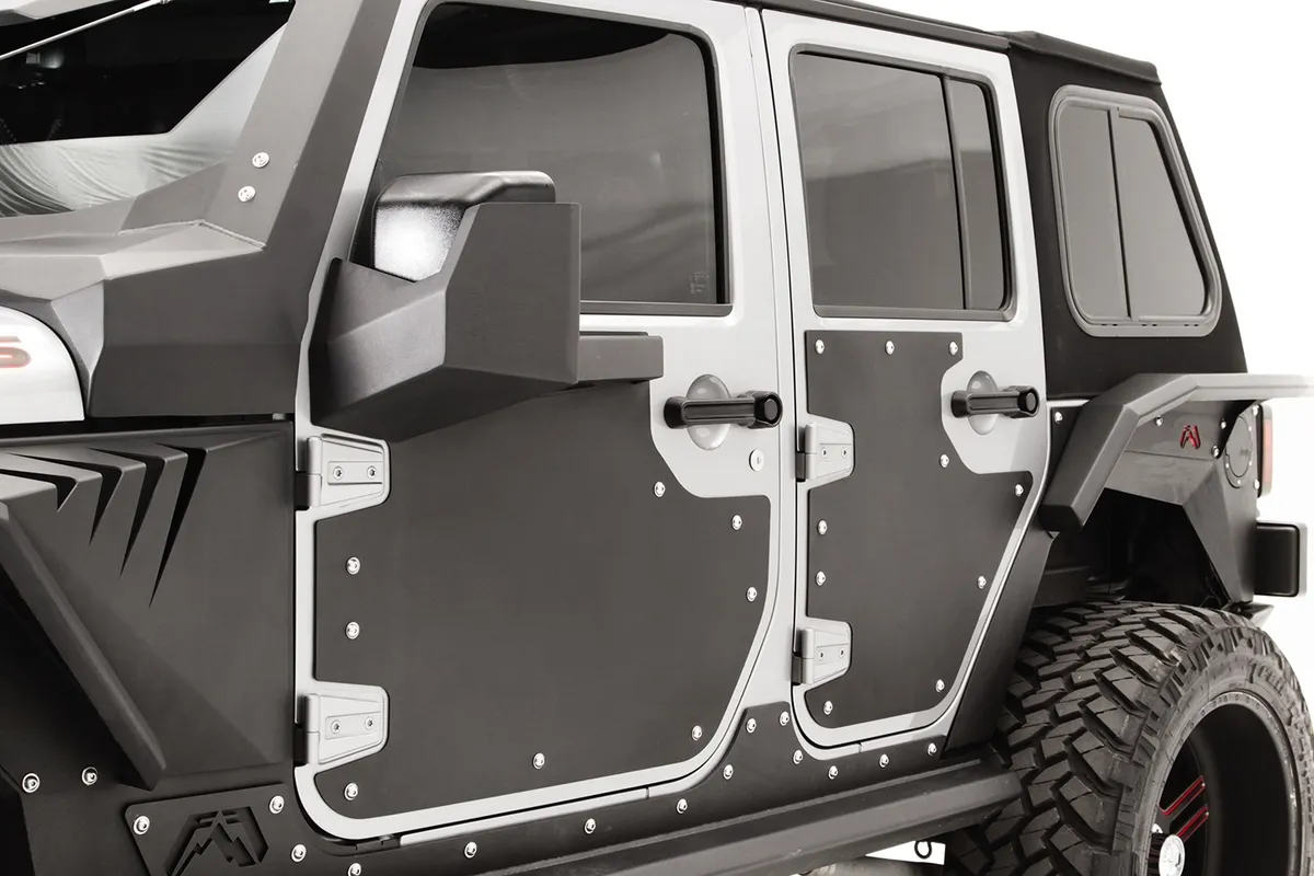 0718 Jeep JK Unlimited Rear Door Skin Matte Black product image