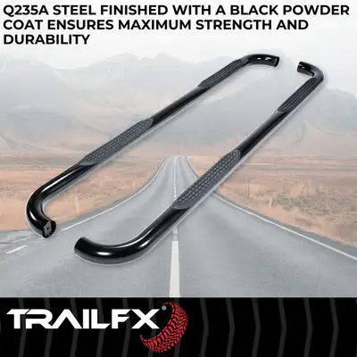 TrailFX 3' Round Nerf 2019 Chevy Ext Blk