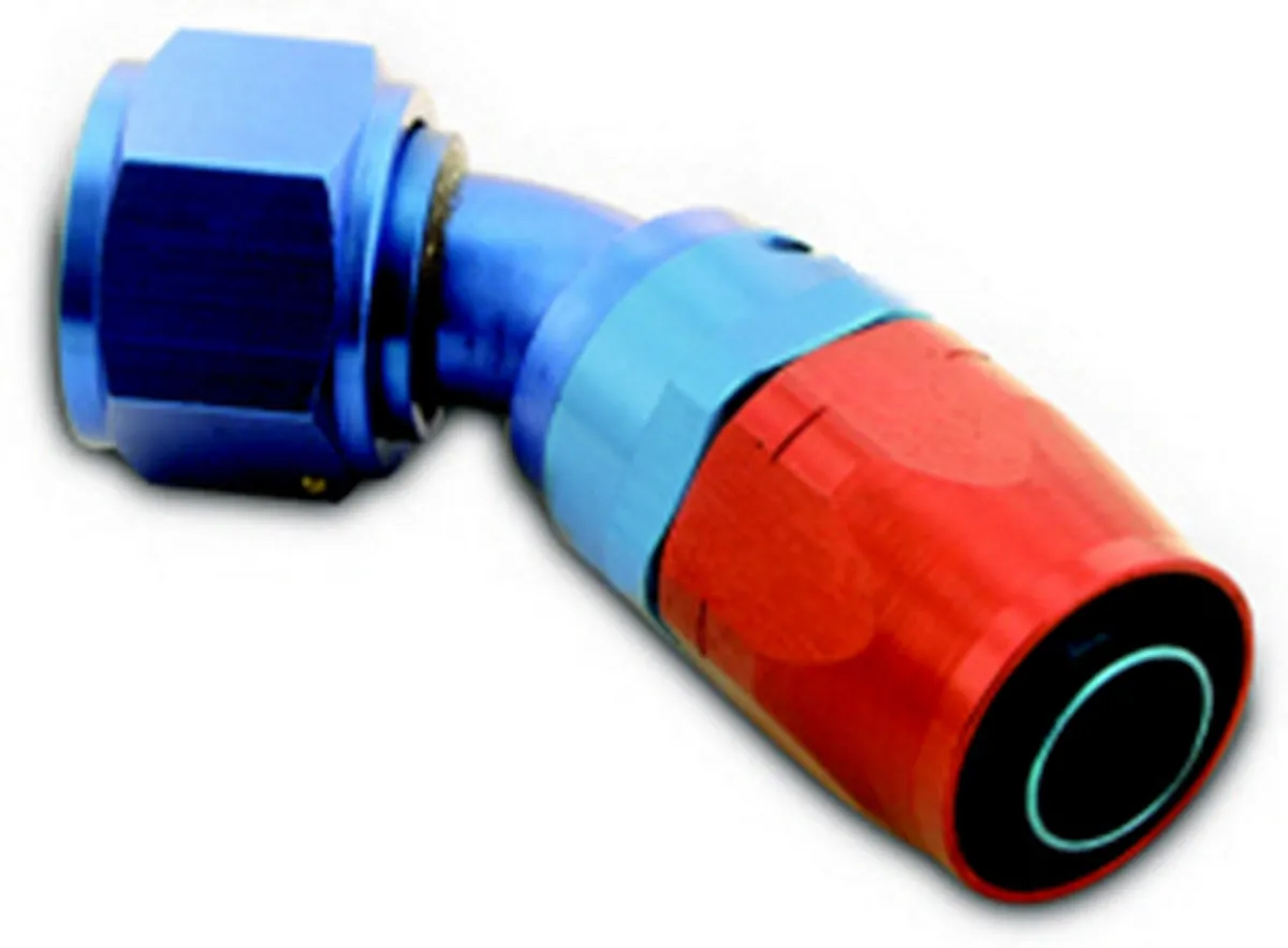 A-1 Racing Products Hose End #16 45 Degree Swivel