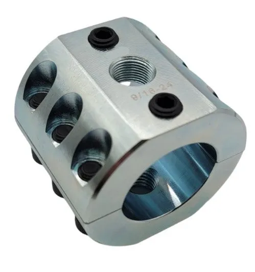 DC2.0-Z - Steering Stabilizer Clamp Silver Zinc, 2" ID, Universal product image