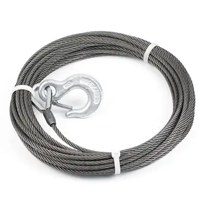 Warn Wire Rope Assembly 1/4 Inch Diameter x 50 Foot Length