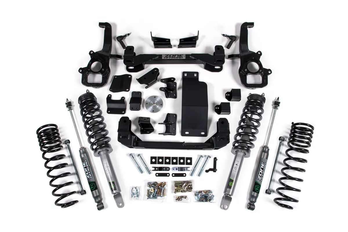 19-23 RAM 1500 4WD 4 Inch Front 3 Inch Rear Lift Kit FOX Shocks Zone Offroad product image