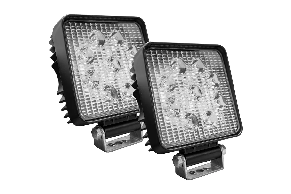Street Series 4in Square LED Work Spot Light 27W/1,755LM (Pair) product image
