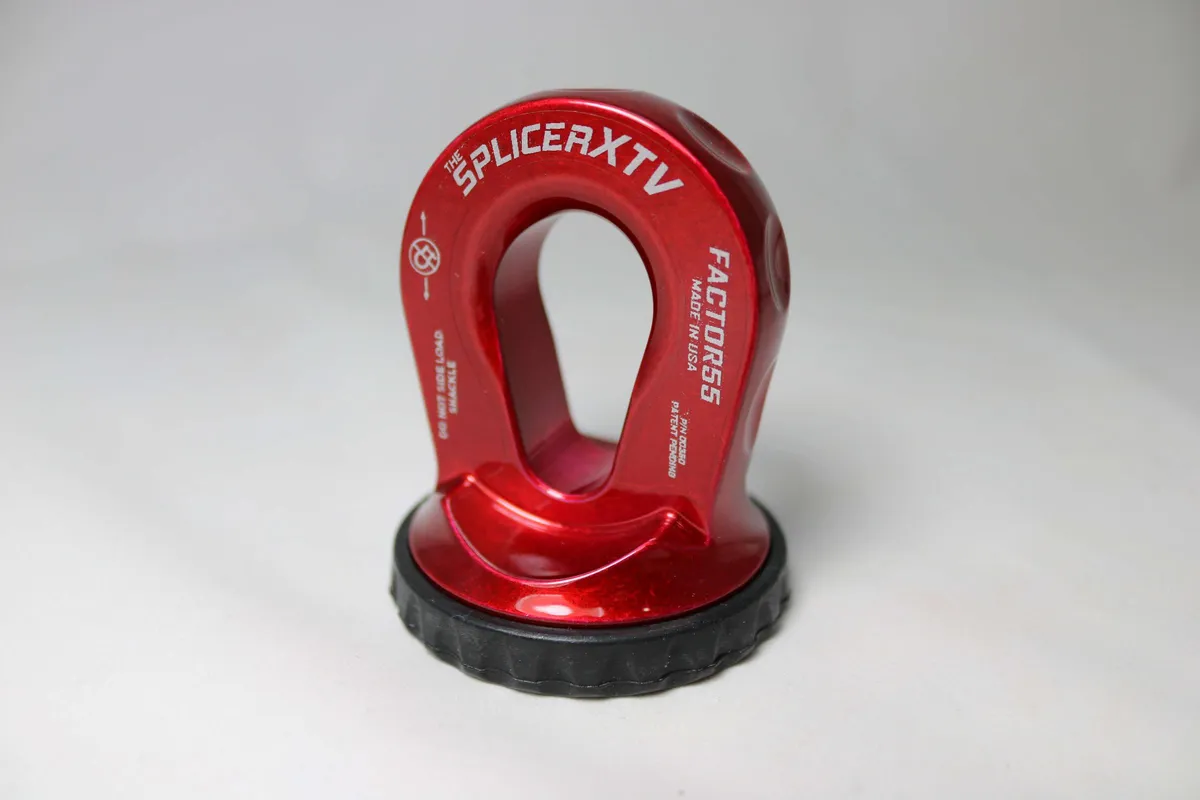 Factor 55 00355-01 Splicer Xtv 3/16-1/4 Synthetic Rope Splice-On Shackle Mount -- Red product image