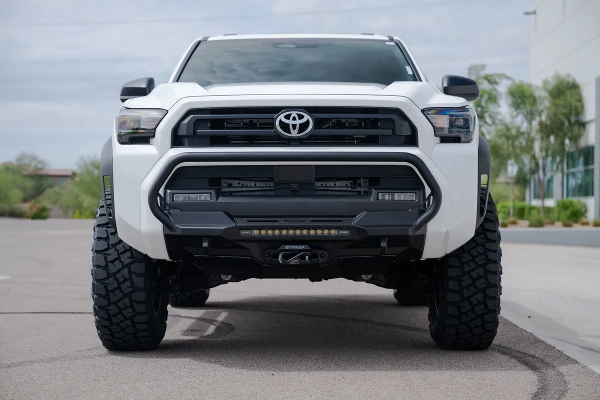 Addictive Desert Designs 2025 Toyota 4Runner Stealth Center Mount Front Bumper with Top Hoop F710353070103 product image