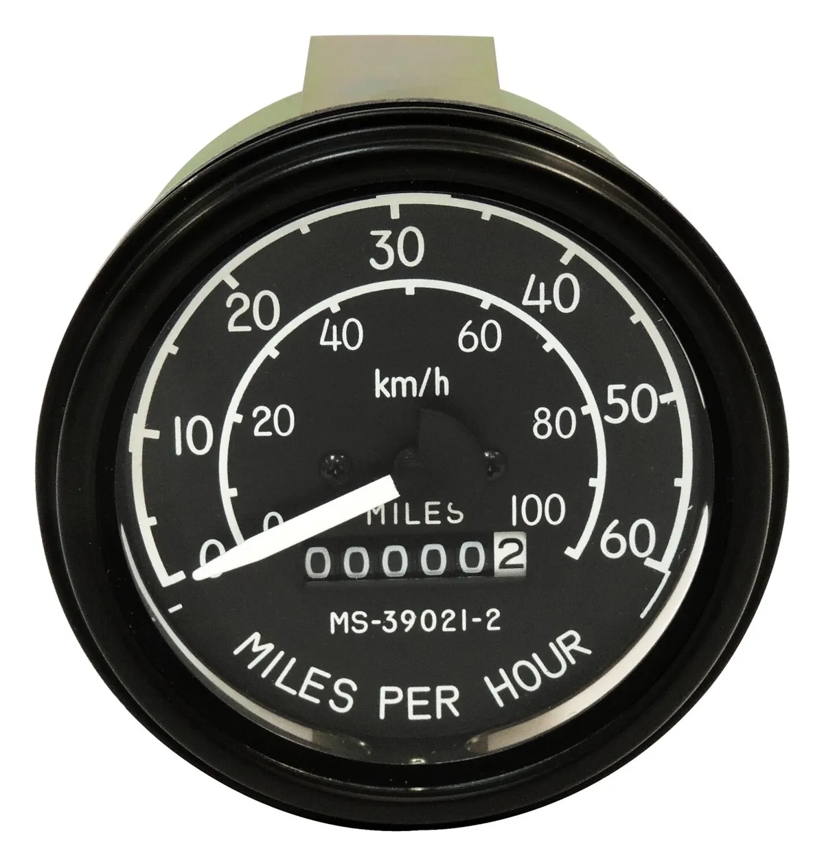 Crown Automotive Jeep Replacement 640131 Speedometer for 1945-1956 CJ-2A, CJ-3A, CJ3B, Face Reads in MPH Up To 60 product image