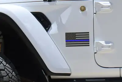 Decal Mob Decal Mob US Flags Sticker - Blue Line