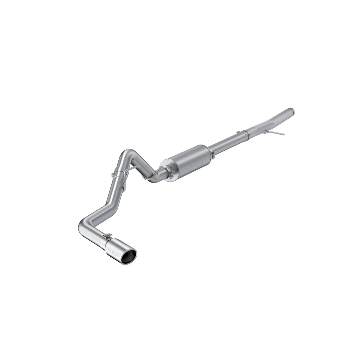 2024-Up Ford Ranger 2.3L Ecoboost Armor Lite Aluminized Steel 3-Inch Cat-Back Single Side Exit with Polished Tip MBRP product image