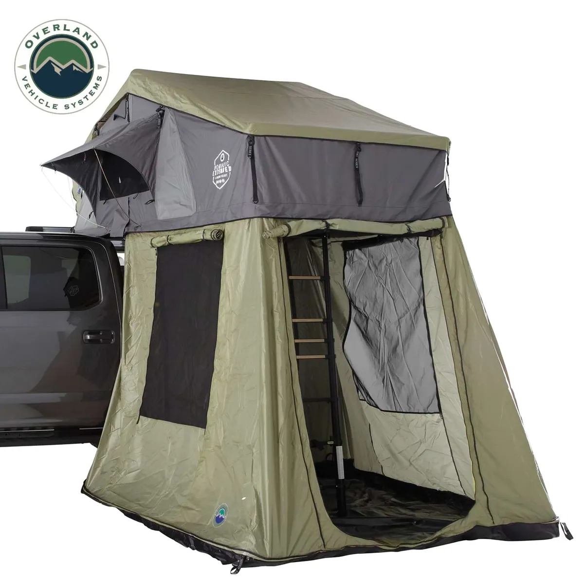Overland Vehicle Systems Nomadic 2 Roof Top Tent Annex Green Base with Black Floor & Travel Cover product image