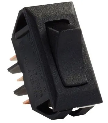 JR Products Standard 12v On/On Switch Black