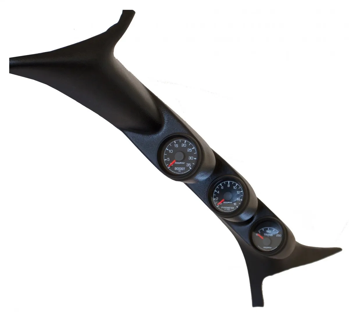 Diesel Gauge Kit, A-Pillar, Ford 99-07, Boost/EGT/Trans, 35psi/1600?F/250?F, Fact. Match product image