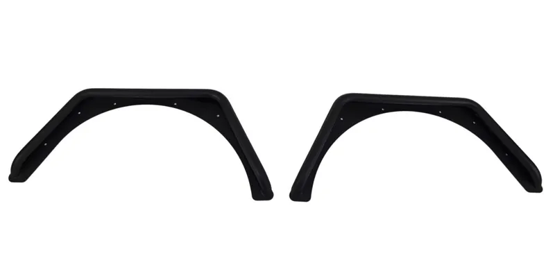 Jeep TJ Tube Fenders Rear 3 Inch Flare 97-06 Wrangler TJ Steel Black Textured Powdercoat Fishbone Offroad product image