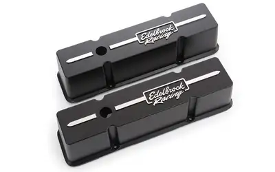 Edelbrock Valve Cover, Edelbrock Racing, Chevrolet, 262-400 c.i.d V8, Tall Profile, Black