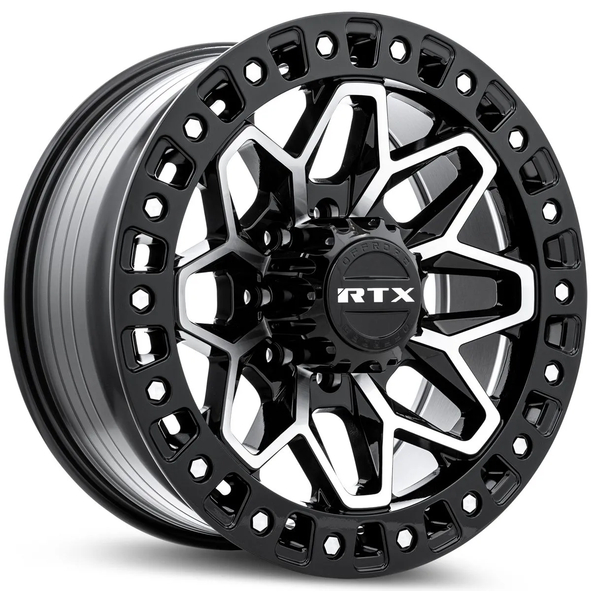 RTX Wheels Zion 20x9 8x170 Et20 Cb125.1 Gloss Black Machined
