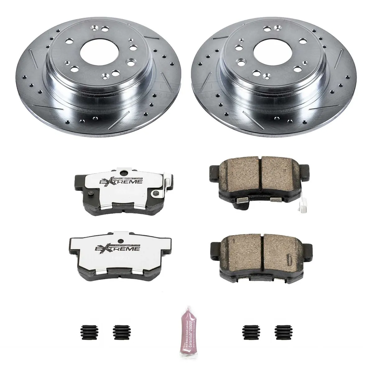 Z26 Street Warrior Upgrade Kit: Drilled/Slotted Rotors; Carbon-Fiber Ceramic Pads W/Hardware product image