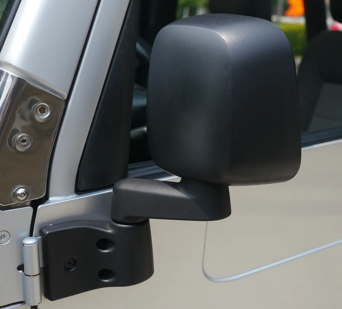 Jeep Mirror Replacement Set For Jeep 1987-1995 Wrangler YJ Slotted Arm Design Black ABS Composite Bestop product image