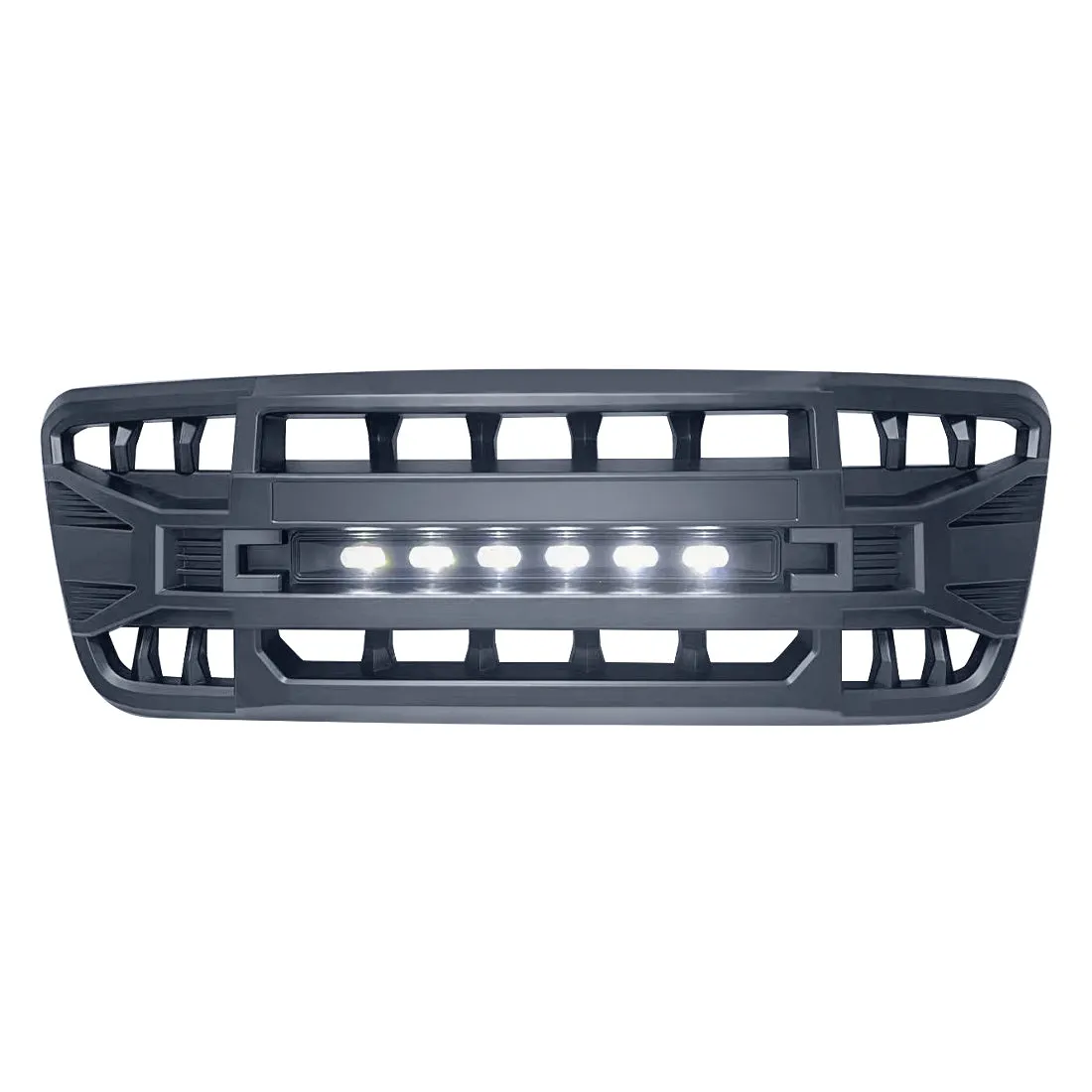 American Modified Amfmaa00113 Armor Grille With LED Off-Road Lights - Matte Black product image