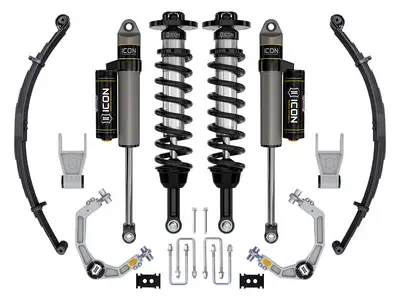 ICON Vehicle Dynamics ICON 2021-2025 Ford F-150 Tremor, 2.5-3" Lift, Stage 2 Suspension System, Billet, w/ Leaf Packs