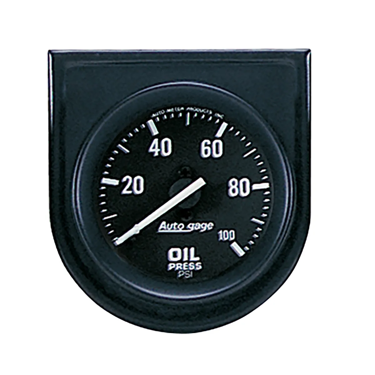 Gauge Console, Oil Press, 2", 100psi, Blk Dial, Blk Bezel, AutoGage product image