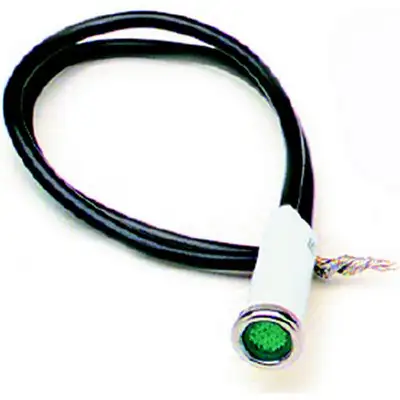 Painless Wiring LED Dash Indicator Light; 5/16 in.; Green;