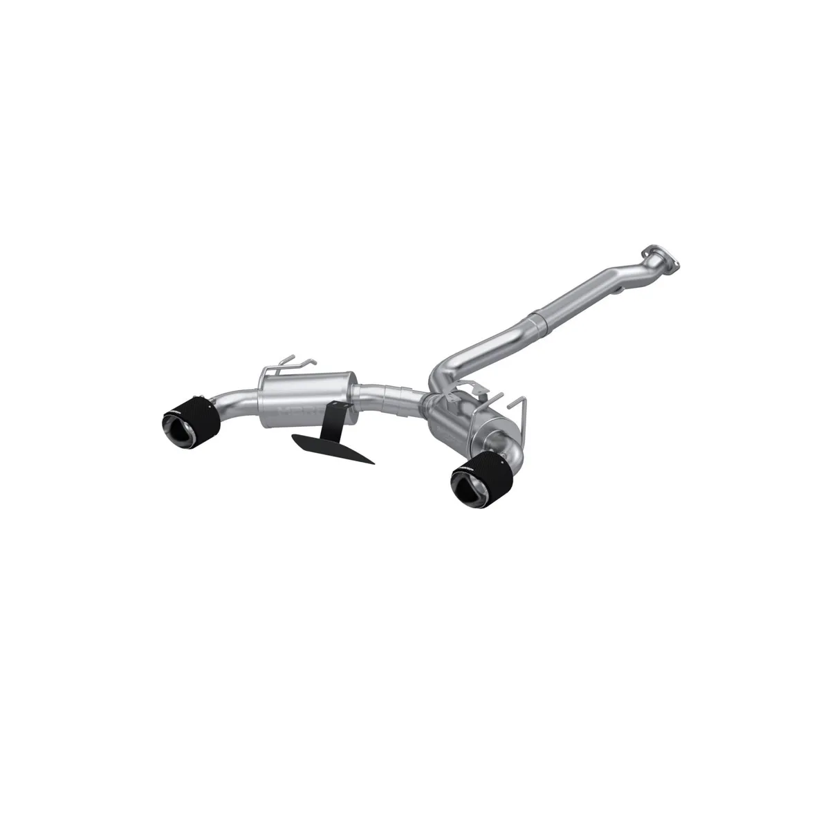 2023-Up Toyota Corolla GR 1.6L Armor Pro T304 Stainless Steel 3 Inch Cat-Back Dual Split Rear with Carbon Fiber Tips MBRP product image