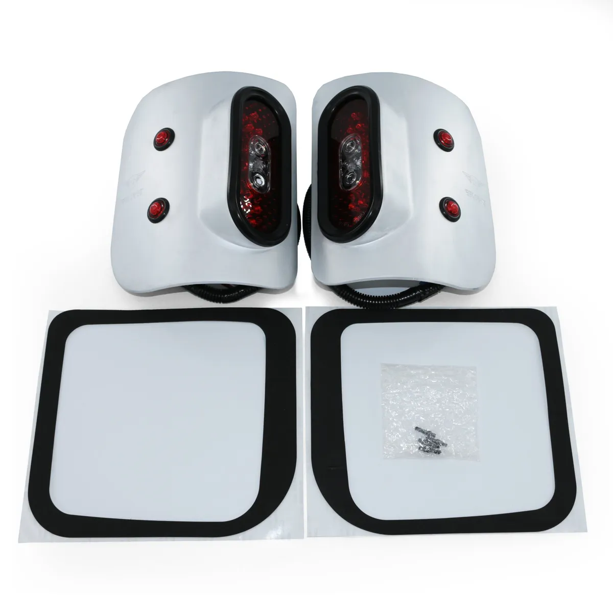 Jeep JT Gladiator Off Road LED Tail Light Kit - Raw Aluminum product image