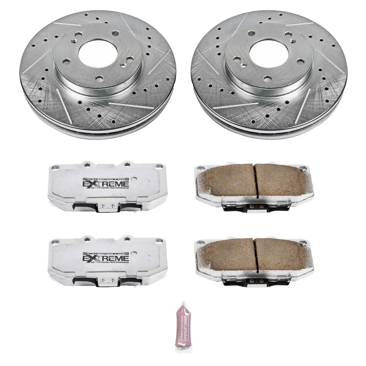 Z26 Street Warrior Upgrade Kit: Drilled/Slotted Rotors; Carbon-Fiber Ceramic Pads W/Hardware product image