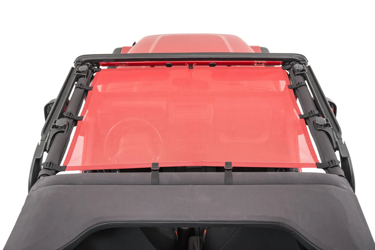 Jeep TJ Mesh Bimini Top ShadeMaker For 97-06 Wrangler TJ Red MasterTop product image