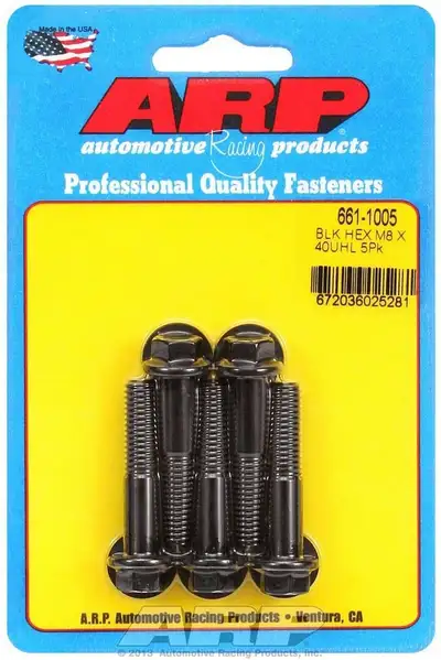 ARP Auto Racing 8mm x 1.25 x 40mm 6pt Bolt Kit (5pk)