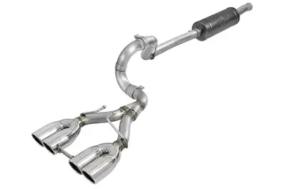 aFe Power aFe POWER Rebel Series 2.5in Cat-Back Exhaust System - Polished Tips - JL 4DR 3.6L