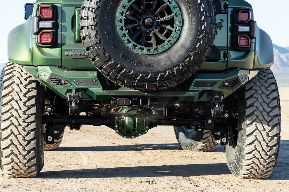 Freedom Rear Bumper For 2021-2025 Ford Bronco Sensor Cutouts Texture Black Powdercoat Bodyguard Bumpers product image