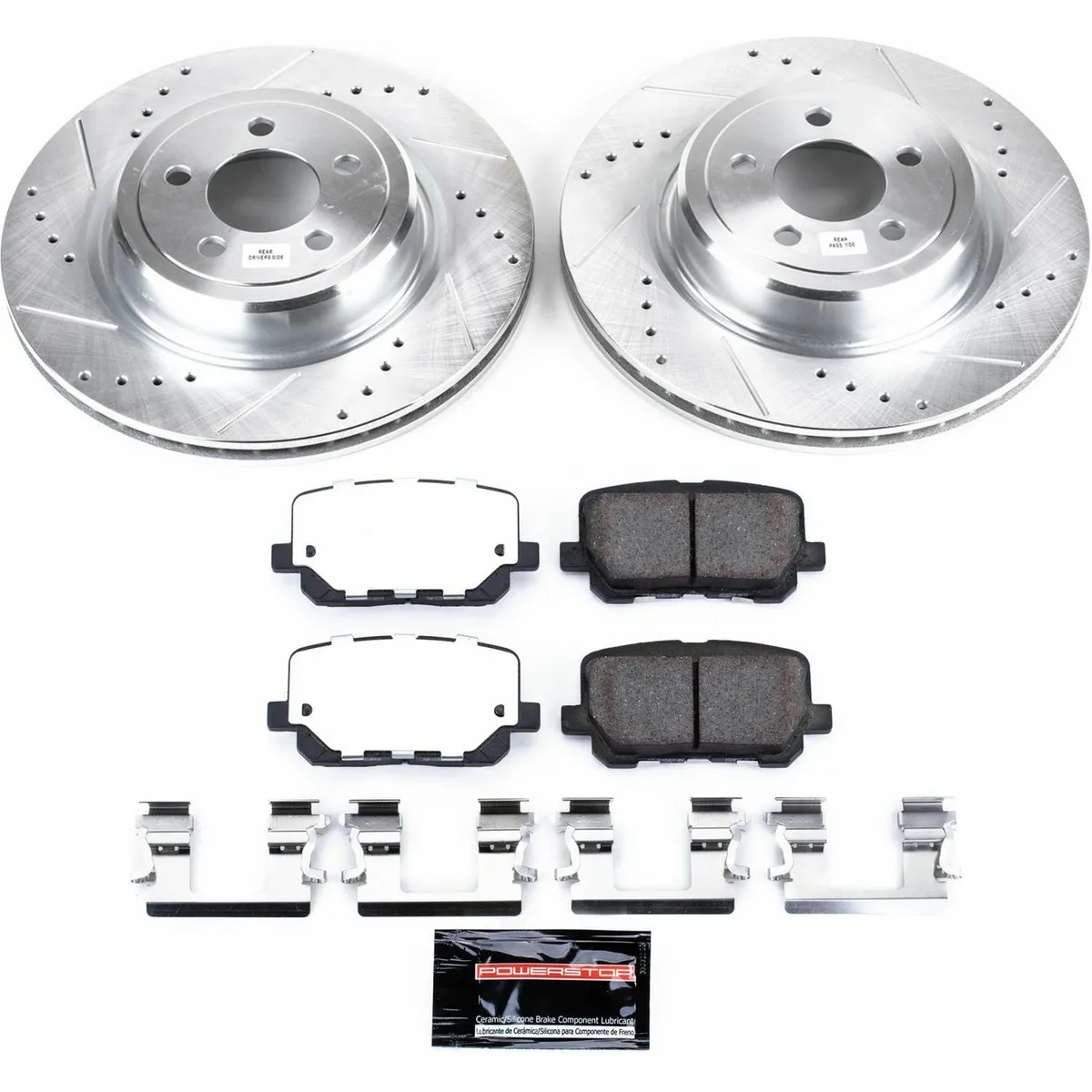Z26 Street Warrior Upgrade Kit: Drilled/Slotted Rotors; Carbon-Fiber Ceramic Pads W/Hardware product image