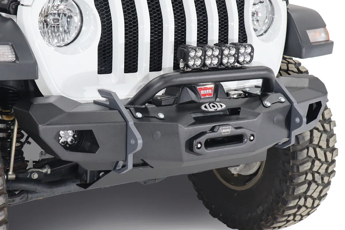 LOD Jk/Jl/Jt Black Ops Shorty Winch Front Bumper (Black Powder Coated) product image