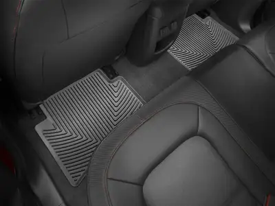 Weathertech Black Rear Rubber Mats Chevrolet Colorado Dodge Ram Truck 1500 2015 + 2nd row; Crew Cab