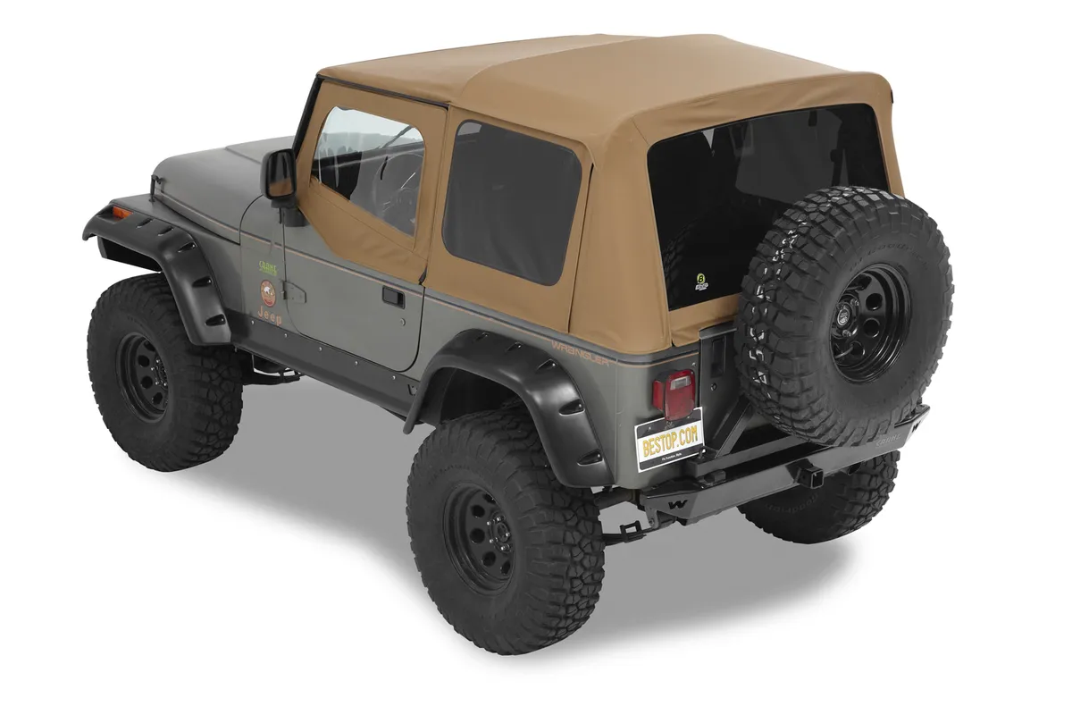 Spice Supertop NX Supertop NX Complete Replacement Soft Top Jeep 88-95 Wrangler; No doors included; Tinted side and rear windows product image