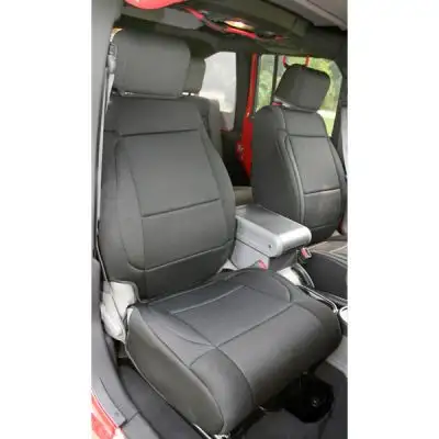 Rugged Ridge Seat Cover Kit Front Neoprene Black; 0710 Jeep Wrangler Jk