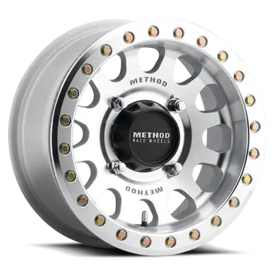 Method Race Wheels MR401 UTV Beadlock 15x7 5 2 38mm Offset 6x5.5 81.8mm Centerbore Machined - Raw w BH-H24100